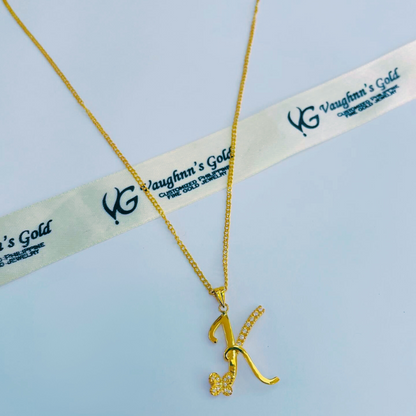 Initial K Necklace