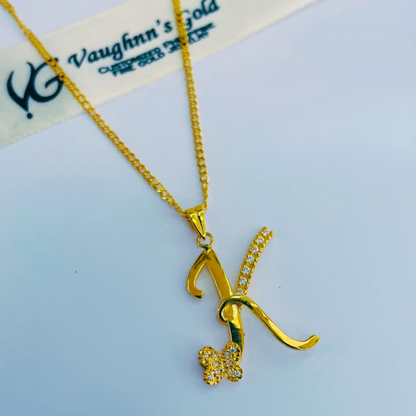 Initial K Necklace