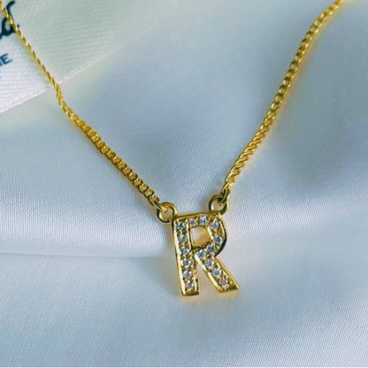 Initial R Necklace