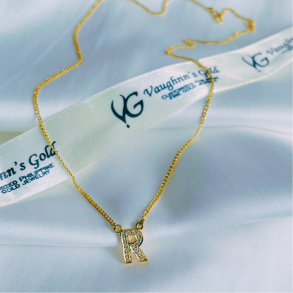 Initial R Necklace